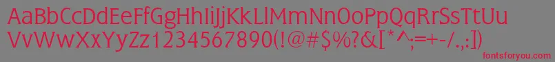 Colton Font – Red Fonts on Gray Background