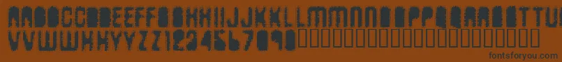 Antkille Font – Black Fonts on Brown Background