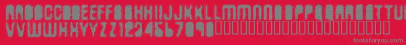Antkille Font – Gray Fonts on Red Background