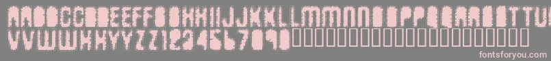 Antkille Font – Pink Fonts on Gray Background