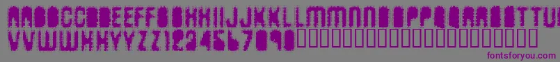 Antkille Font – Purple Fonts on Gray Background