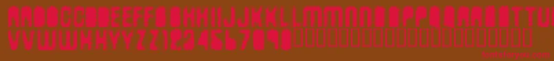 Antkille Font – Red Fonts on Brown Background