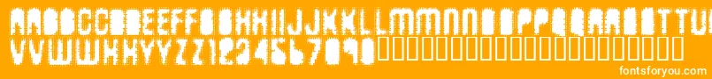 Antkille Font – White Fonts on Orange Background