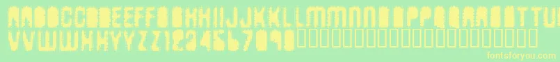 fuente Antkille – Fuentes Amarillas Sobre Fondo Verde
