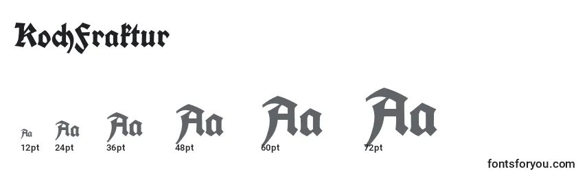 KochFraktur Font Sizes