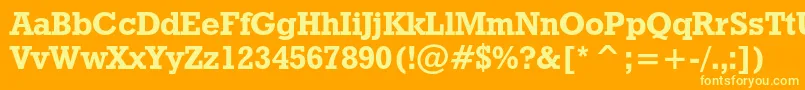 More about Geoslb712boldcbt Font Geoslb712boldcbt Font – Yellow Fonts on Orange Background