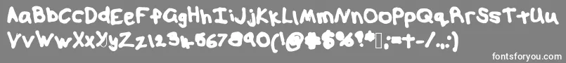 Isabellabold Font – White Fonts on Gray Background