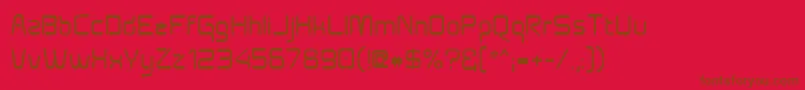 Police Aunchantedbold – polices brunes sur fond rouge
