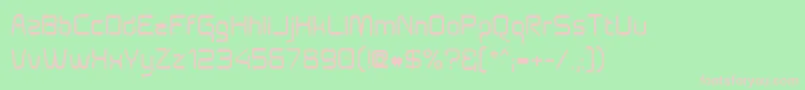 Aunchantedbold Font – Pink Fonts on Green Background
