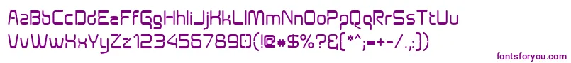 Aunchantedbold Font – Purple Fonts on White Background