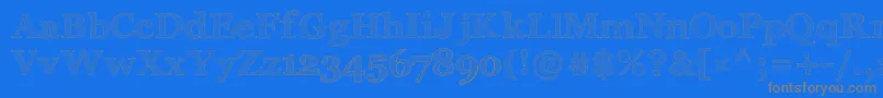 ArchisticoSimple Font – Gray Fonts on Blue Background