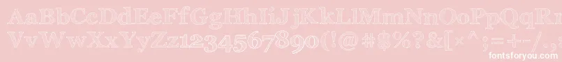 ArchisticoSimple Font – White Fonts on Pink Background