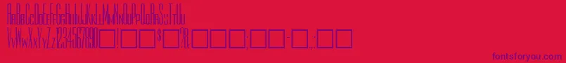 Rothman ffy Font – Purple Fonts on Red Background