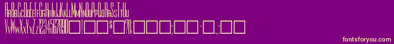 Czcionka Rothman ffy – żółte czcionki na fioletowym tle