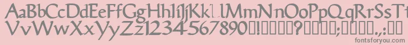 VicisskBold Font – Gray Fonts on Pink Background