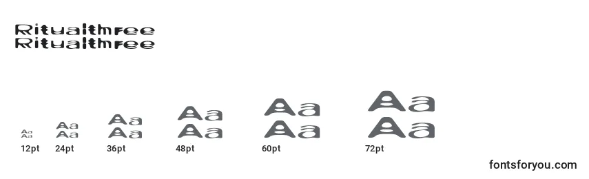 Ritualthree Font Sizes