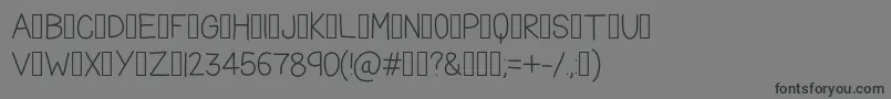 TheFriendlyIndians Font – Black Fonts on Gray Background