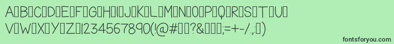 TheFriendlyIndians Font – Black Fonts on Green Background