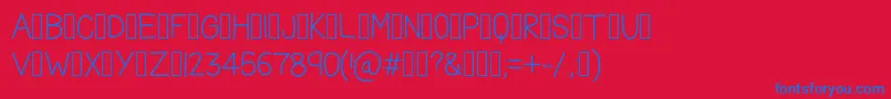 TheFriendlyIndians Font – Blue Fonts on Red Background