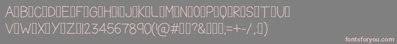 TheFriendlyIndians Font – Pink Fonts on Gray Background
