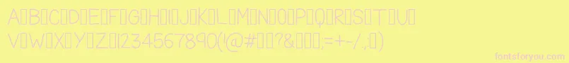 TheFriendlyIndians Font – Pink Fonts on Yellow Background