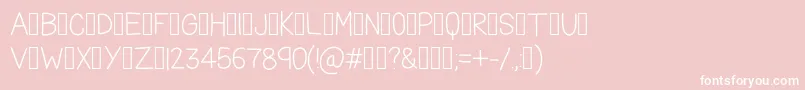 TheFriendlyIndians Font – White Fonts on Pink Background