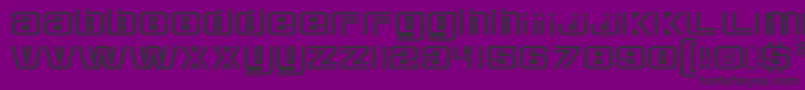 DeluxeducksRegular Font – Black Fonts on Purple Background