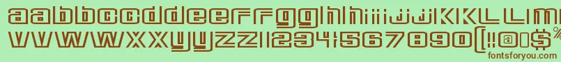 DeluxeducksRegular Font – Brown Fonts on Green Background