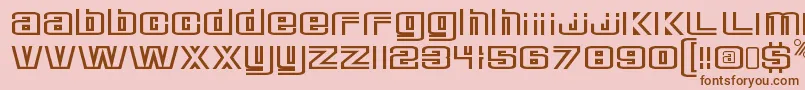 DeluxeducksRegular Font – Brown Fonts on Pink Background