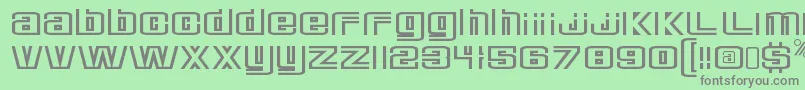 DeluxeducksRegular Font – Gray Fonts on Green Background