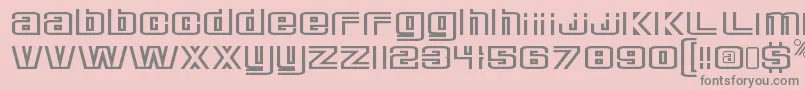 DeluxeducksRegular Font – Gray Fonts on Pink Background