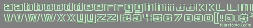 Шрифт DeluxeducksRegular – зелёные шрифты на сером фоне