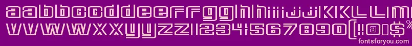 DeluxeducksRegular Font – Pink Fonts on Purple Background