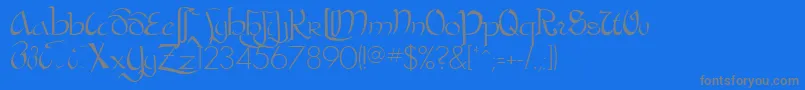 Подробнее о шрифте BastardaRegular Шрифт BastardaRegular – серые шрифты на синем фоне