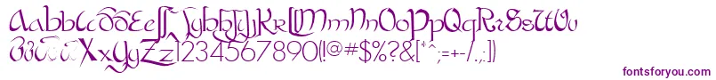 BastardaRegular Font – Purple Fonts on White Background