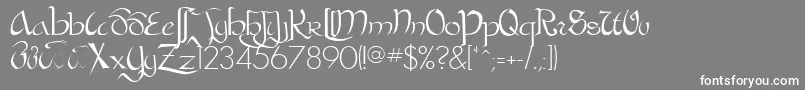 BastardaRegular Font – White Fonts on Gray Background