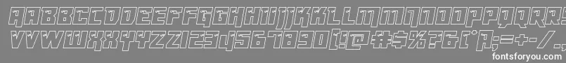 Dangerbotout Font – White Fonts on Gray Background