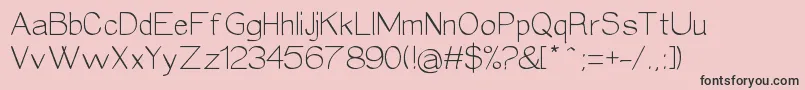 Epifania Font – Black Fonts on Pink Background