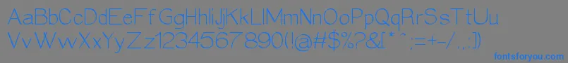 Epifania Font – Blue Fonts on Gray Background