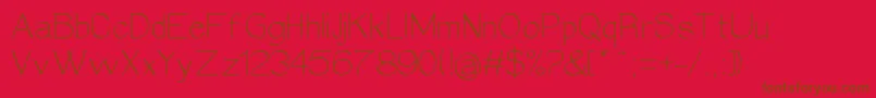 Epifania Font – Brown Fonts on Red Background