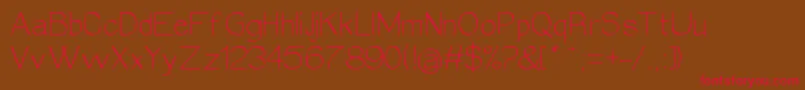 Epifania-Schriftart – Rote Schriften auf braunem Hintergrund