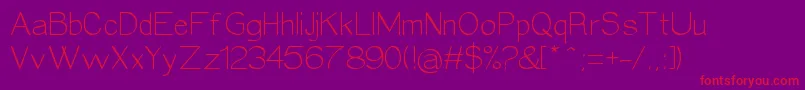 Epifania Font – Red Fonts on Purple Background