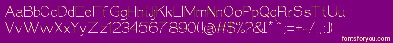 Epifania Font – Yellow Fonts on Purple Background