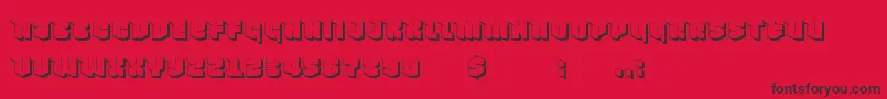 NowyGeroy4fShadow Font – Black Fonts on Red Background