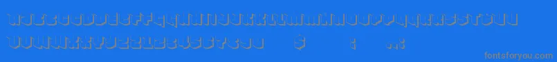 En savoir plus sur la police NowyGeroy4fShadow Police NowyGeroy4fShadow – polices grises sur fond bleu