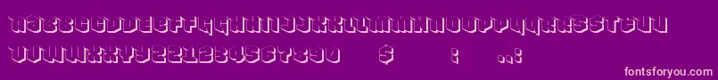 NowyGeroy4fShadow Font – Pink Fonts on Purple Background