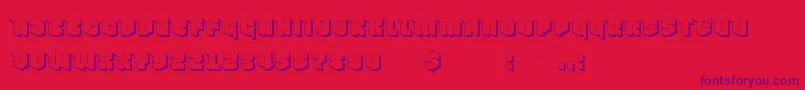 NowyGeroy4fShadow Font – Purple Fonts on Red Background