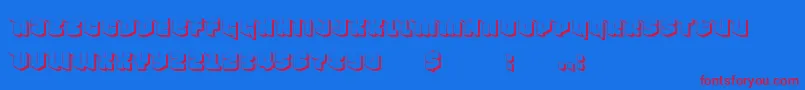 Weitere Informationen zur NowyGeroy4fShadow-Schriftart NowyGeroy4fShadow-Schriftart – Rote Schriften auf blauem Hintergrund