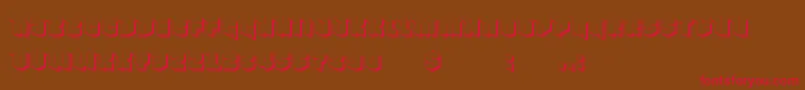 NowyGeroy4fShadow Font – Red Fonts on Brown Background