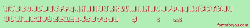 fuente NowyGeroy4fShadow – Fuentes Rojas Sobre Fondo Verde